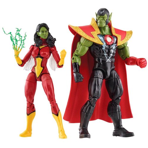 Hasbro Marvel Avengers Beyond Earth Mightiest Skrull Queen & Super Skrull figures 15cm Cene