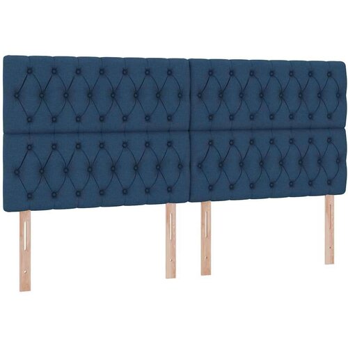  Krevet s od storage s madracem Plava 200 x 200 cm Lažna koža Slike