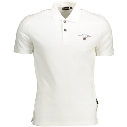 Napapijri Polo majice kratki rokavi ELBAS JERSEY NP0A4GB4 Bela Cene