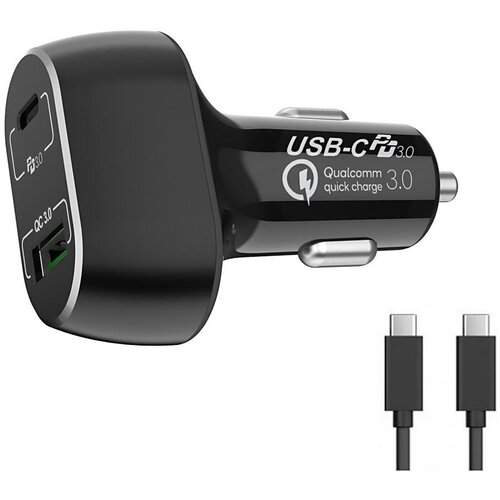 Winner Group - Punjač za auto 1x USB-C + 1x USB-A Power Delivery 63W crne boje Cene