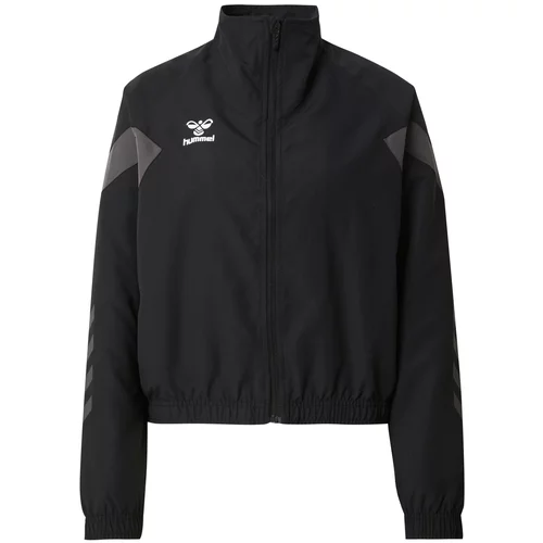 Hummel Sportska jakna 'TRAVEL' tamo siva / crna / bijela