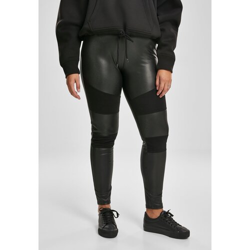 UC Curvy Women's faux leather leggings black Cene