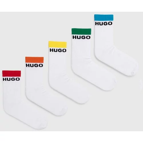 Hugo Čarape 5-pack za muškarce, boja: bijela, 50514968