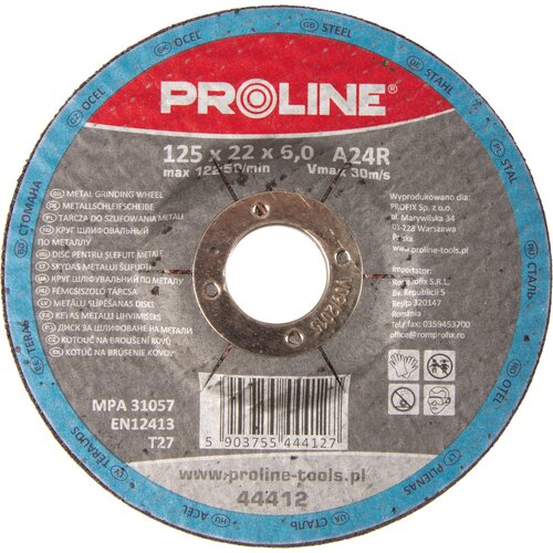 Profix DISK UBOČEN BRUSNI ZA REZANJE METALA T27, 125X6.0X 44412 Slike