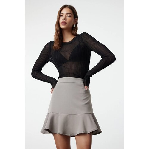 TRENDYOLMILLA Ženska suknjaTWOAW20ET0617, Siva / Gray Slike