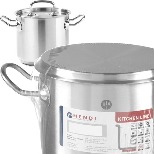 Hendi Kitchen Line visok lonec s pokrovom premera 9 l. 240 x 200 h - 837306, (21096129) Cene