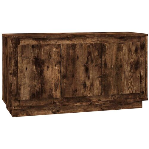  Komoda dimljeni hrast 102x35x55 cm inženirski les Slike