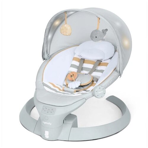 Kids II Ingenuity InLighten ljulja&amp;scaron;ka za bebe 3u1 sa Bluetooth-om, Pebble Shore Slike