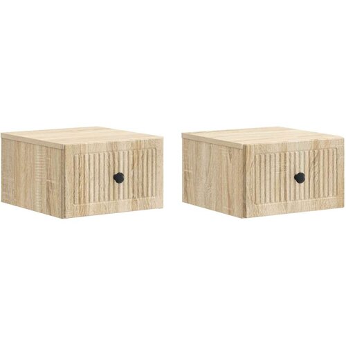  Stenski nočni omarici 2 pcs Sonoma hrast 33 x 34,5 x 20 cm, (5000209717) Cene