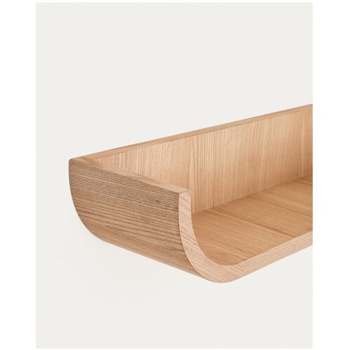 Kave Home Polica u dekoru jasena u prirodnoj boji 60 cm Salaya &amp;ndash; Slike
