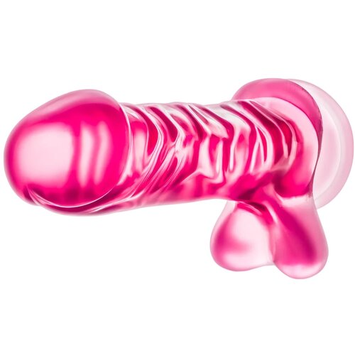 B Yours &amp;ndash; dildo s testisima &amp;ndash; 20 cm (rozi) Slike