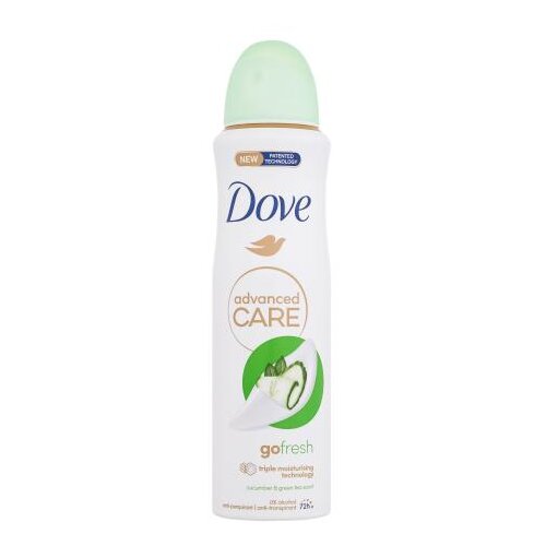 Dove Advanced Care Go Fresh Cucumber & Green Tea 72h antiperspirant z osvežilnim vonjem kumare in zelenega čaja 150 ml za ženske Cene