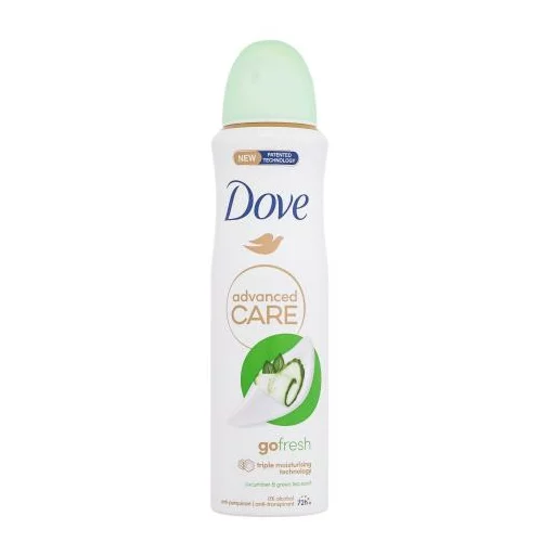 Dove Advanced Care Go Fresh Cucumber & Green Tea 72h antiperspirant z osvežilnim vonjem kumare in zelenega čaja 150 ml za ženske