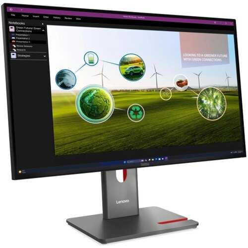 Lenovo Think 27.0" ThinkVision P27Q-40 QHD (2560x1440) IPS AG, 16:9, 1500:1, 350 cd/m2, 6ms (4ms extreme mode), 178&deg; / 178&deg;, Refresh 24Hz - 120Hz, 1x HDMI 2.1, 2x DP 1.4, USB hub, Daisy chaining, Tilt, Swivel, Pivot, Height Adjust, VESA 100x100, Natural Low Blue Light Cene