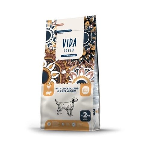 Craftia VIDA SUPER HUNTING Suha hrana za odrasle pse srednjih i velikih rasa sa piletinom, jagnjetinom i super veggies, 2 kg Cene