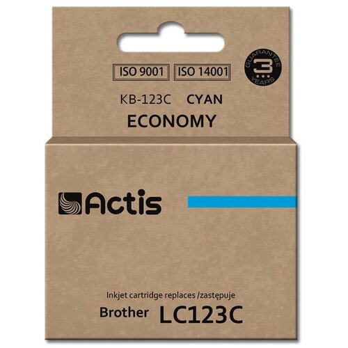 Actis KB-123C Ink (replacement for Brother LC123C /LC121C; Standard; 10 ml; cyan) Cijene