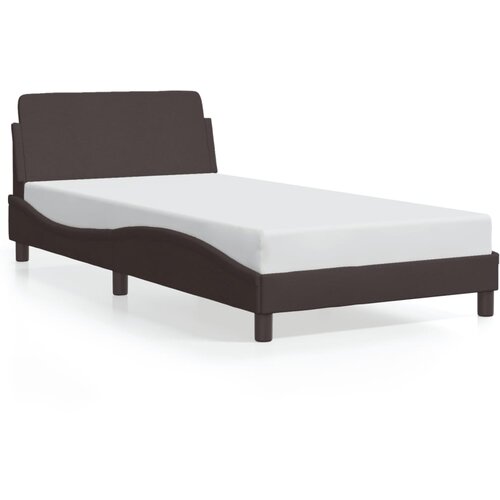 Maison Chic Posteljni okvir - Enojna postelja - Postelja za odrasle brez vzmetnice temno rjav 100x200 cm blago-J7733, (21774531) Cene