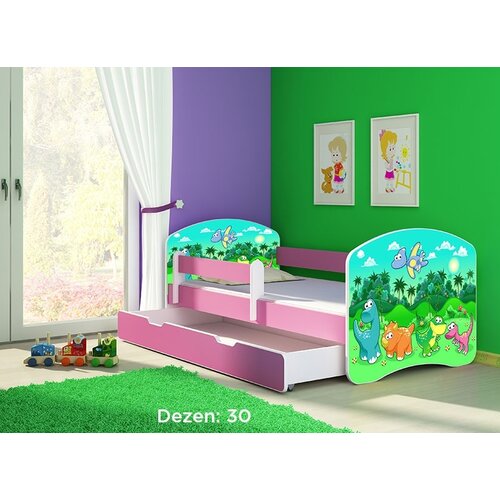 ACMA Krevet za decu Pink sa fiokom 180x80 2 30 Slike
