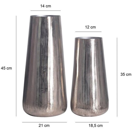 Livetastic Set Dekorativnih Vaz Silver, 2 Kos Slike