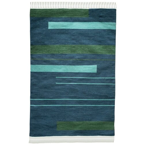 Green Decore Temno modra obojestranska zunanja preproga iz reciklirane plastike Marlin, 160 x 230 cm Slike