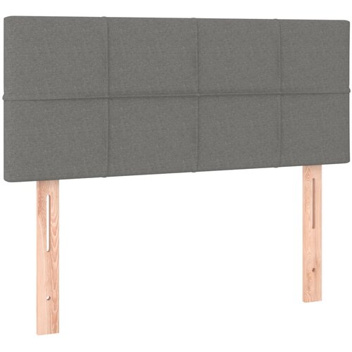  Krevet box spring s madracem tamnosivi 120 x 190 cm tkanina Slike