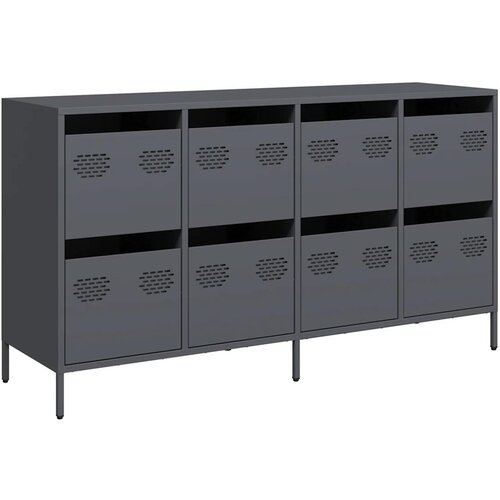 Maison Chic Komoda - Predalnik antracit 135x39x73,5 cm hladno valjano jeklo, (21719037) Cene