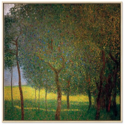  Slika - Gustav Klimt &amp;ndash; Fruit trees on Attersee 80x80 U prirodnom drvenom okviru Slike