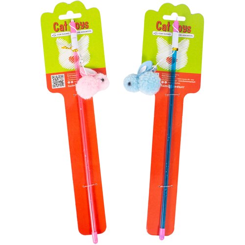 Farmcompany Igračka za mačke -mačiji &scaron;tap sa pli&scaron;anim zecom 30cm Cene