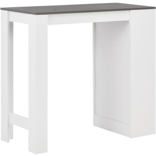  Barski stol s policom bijeli 110 x 50 x 103 cm Slike