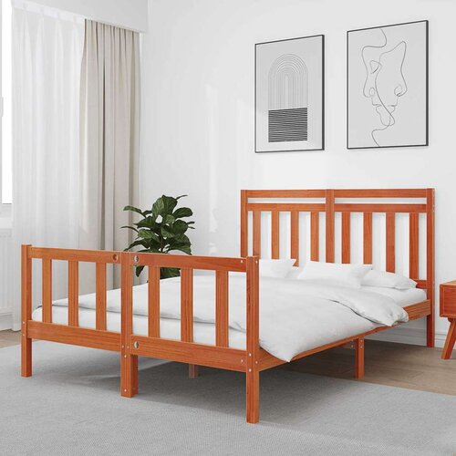 Konstrukcija postelje 2 pcs Voskast rjav 140 x 200 cm, (5000102361) Cene