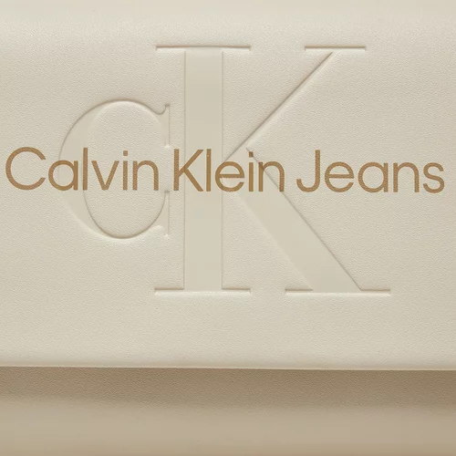 Calvin Klein Jeans Torba preko ramena bež / pijesak