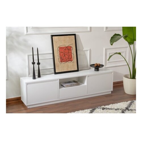 Hanah home vanguard - natural white natural white tv stand Slike