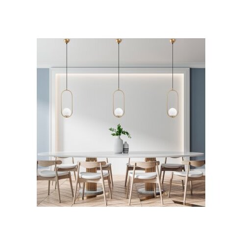 Opviq Luster Mudoni-Mr-837-1, 15cm, IP20, Bijelo-zlatna boja Slike