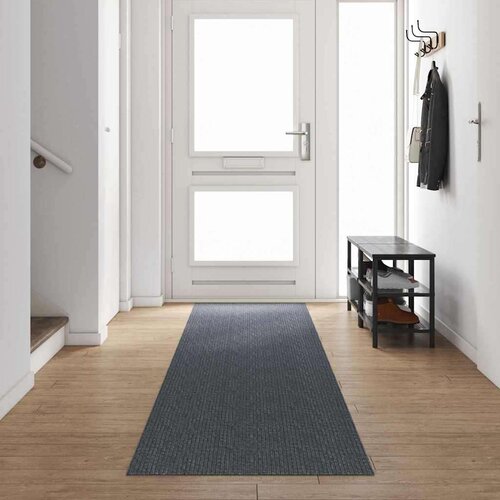 vidaXL Preproga za tek Siva 80 x 500 cm blago Cene