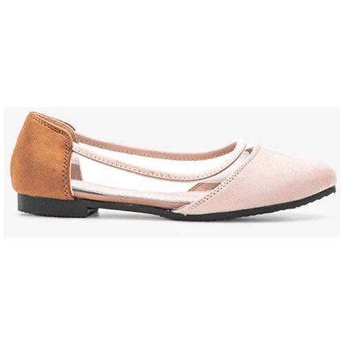 Gemre Beige Suede Children's Ballet Flats Kortes Cijene