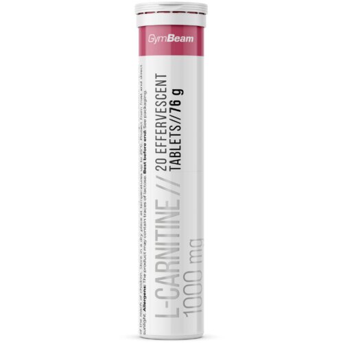 GymBeam L-Karnitin 1000 mg 20 табл. малина Slike