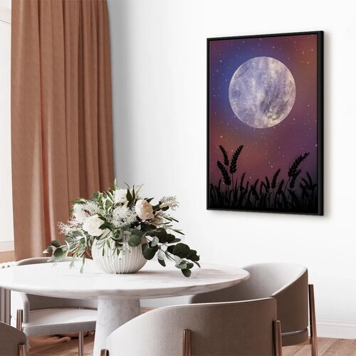  Slika - Night in the Country (1 Part) Vertical 60x90 U crnom drvenom okviru Cene