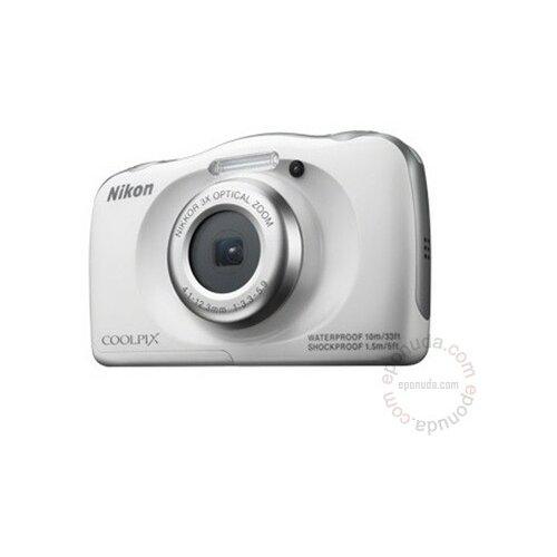 Nikon CoolPix S33 Beli digitalni fotoaparat Slike