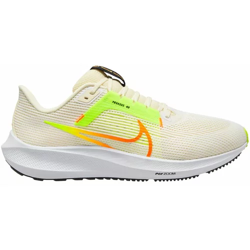 Nike Tenisice za trčanje 'Air Zoom Pegasus 40' neonsko žuta / neonsko narančasta / crna / bijela