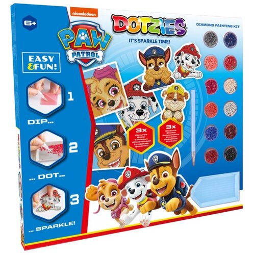 Diamond Dotz Dijamantski mozaik Paw Patrol, 3 stikera, 15x15cm Cene