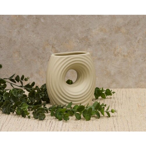 Dekordom vaza BUCO WJM3280 17cm - Beige - N43 Cene