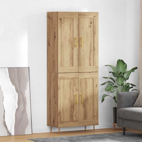  Highboard Umjetnički hrast 69,5 x 34 x 180 cm Konstruirano drvo Cijene