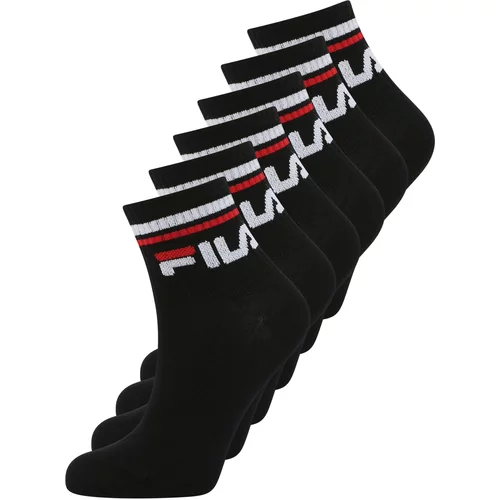 Fila Sportske čarape jarko crvena / crna / bijela