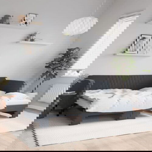 vidaXL Izvlečna dnevna postelja temno siva 90x190 cm žamet Cene