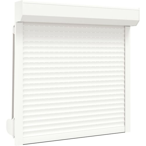 VidaXL Rolete iz aluminija 100x100 cm bele, (20708017) Slike