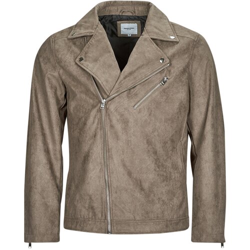 Jack &amp;amp; Jones JJROCKY FAUX SUEDE BIKER JACKET Bež Slike