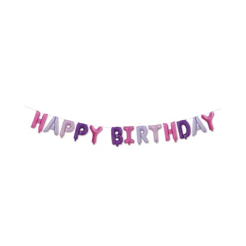 TIB Heyne Baloni iz folije "Happy Birthday", roza Cene