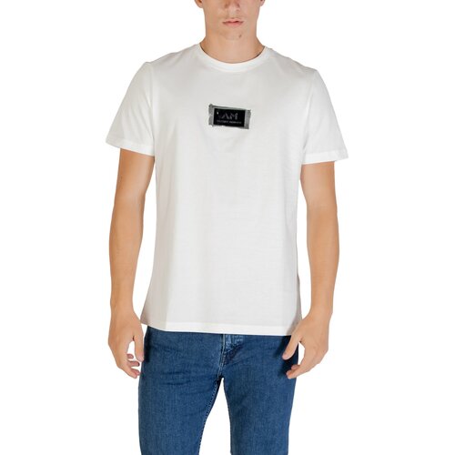 Antony Morato Majice s kratkimi rokavi MMKS02575-FA100240 Bela Slike