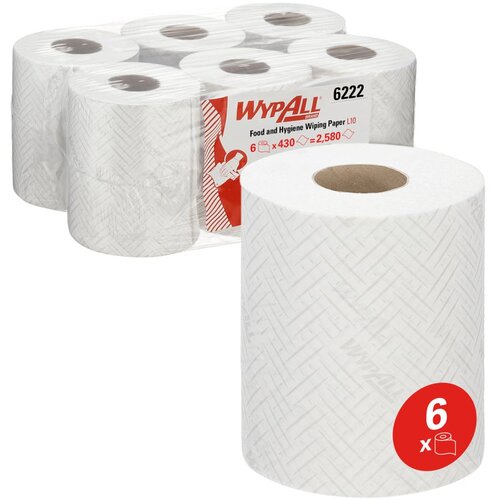 Kimberly Clark WYPALL REACH Papirni ubrus, Beli, 6 komada Cene