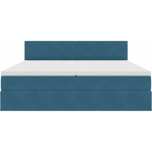 Krevet s od storage s madracem Tamno plava 100 x 200 cm Slike